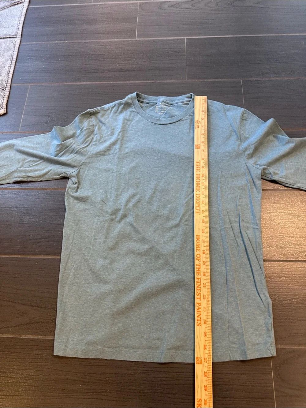 J. Crew Men's Long Sleeve Crewneck Tee in Dusty Blue